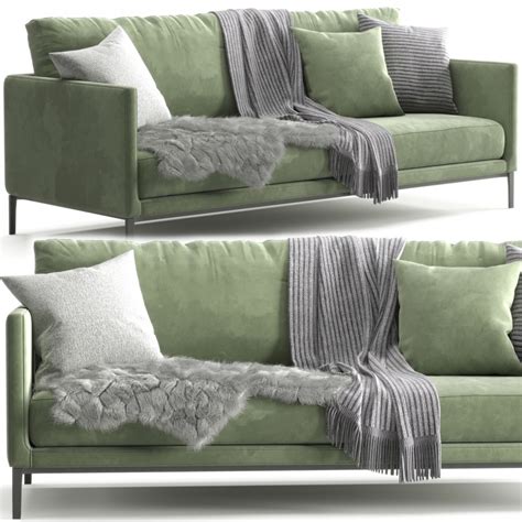 Maxalto Simpliciter Sofa 3D Model For Corona