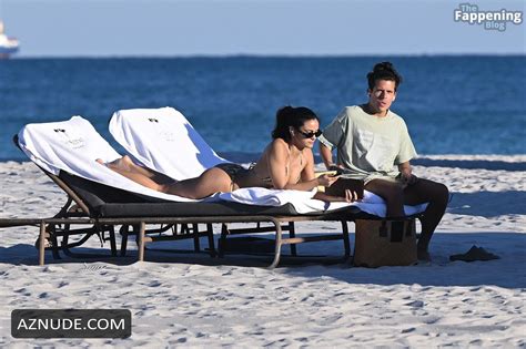 Camila Mendes Stuns In Miami Beach In A Sexy Bikini Shoot AZNude