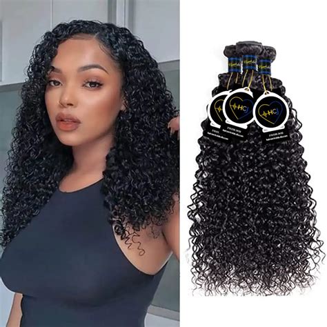 Kinky Curly 3 Bundles Human Hair Extensions Bundle Deals