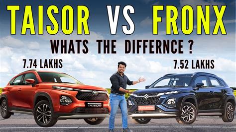 2024 Toyota TAISOR Vs Maruti FRONX Comparison What S The Difference