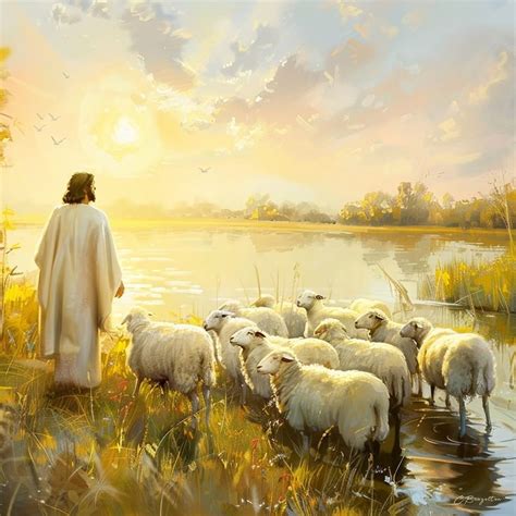 The Lord Is My Shepherd I Shall Not Want He Makes Me To Lie Down In