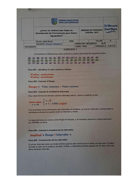 Solution C Mo Se Elabora Una Tabla De Distribuci N De Frecuencias Para