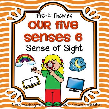 Sense of Sight Theme Centers, Printables and Activities by KidSparkz