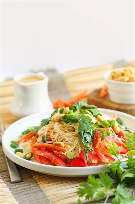 This Asian Vermicelli Noodle Salad Is Filled With Fresh Vegetables And