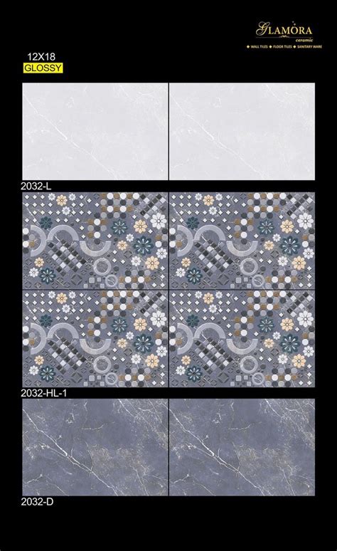 Ceramic Mosaic Multicolor 12x18 Glossy Wall Tile Thickness 5 10 Mm