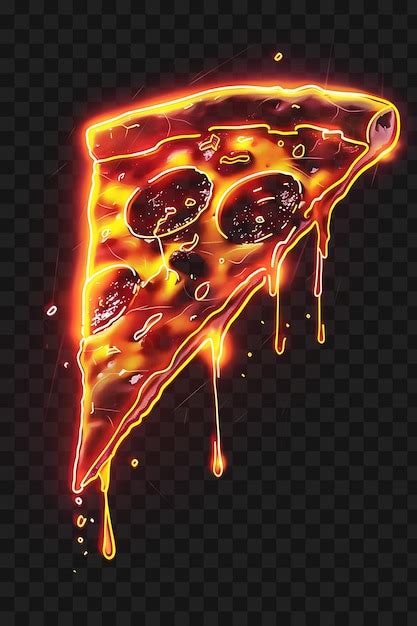 Premium Psd Set Of Delicious Pizza Slice Bit Pixel With Cheese And