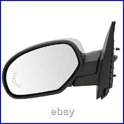 Chrome Lh Mirror Power Folding Heated Memory Puddle Signal For