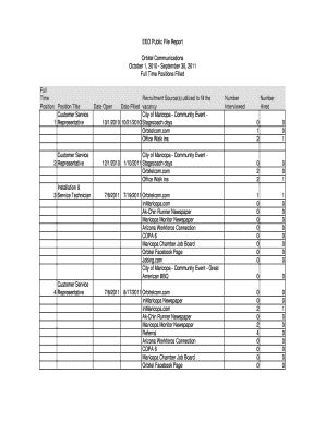 Fillable Online Eeoc Compliance Forms And Report Orbitel