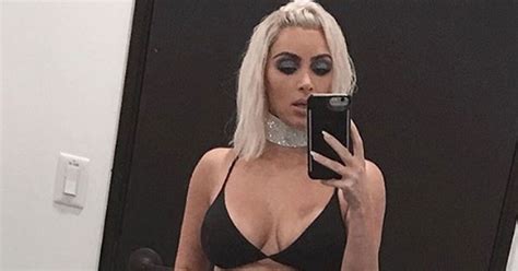Kim Kardashian Flaunts Tiny Waist In Almost Forgotten Near Naked Mirror Selfie Irish Mirror Online