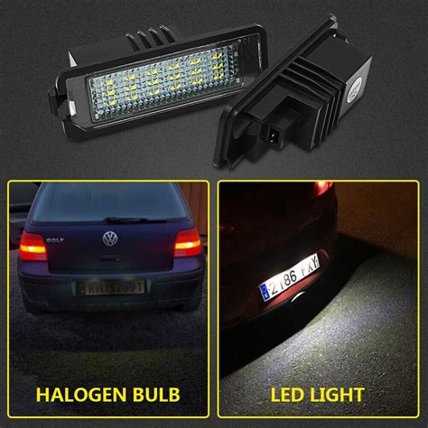 X Led Kennzeichenbeleuchtung F R Vw Golf Passat Beetle Polo N