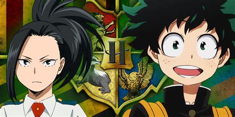 Personagens De My Hero Academia Classificados Em Suas Casas De Hogwarts