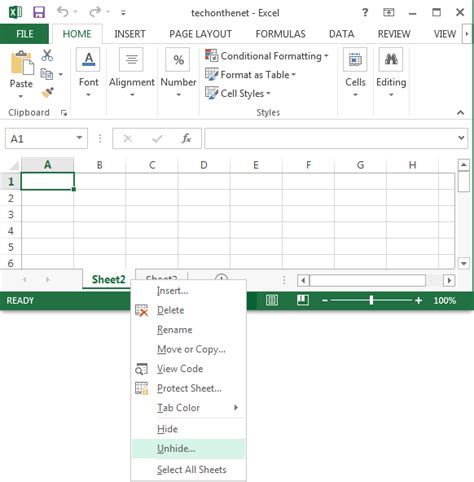 Excel Unhide Worksheets Excel Unhide Worksheets