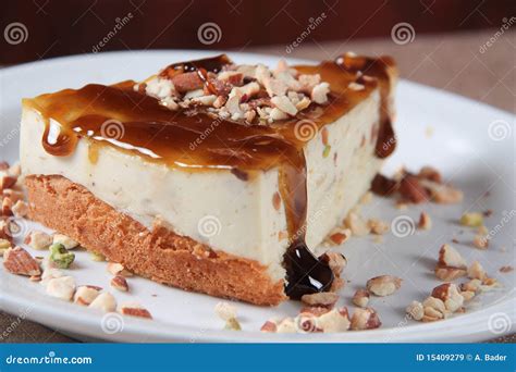 Bolo De Queijo De Creme Do Caramelo Imagem De Stock Imagem De Fruta