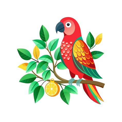 Premium Vector Parrot Bird Vector Illustration