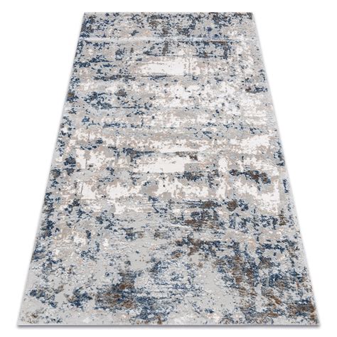 Alfombra Acr Lica Vals Abstracci N Vintage Gris Azul X Cm