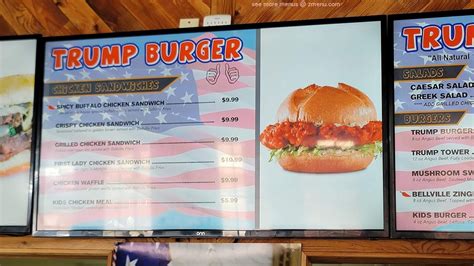 Online Menu of Trump Burger Restaurant, Bellville, Texas, 77418 - Zmenu