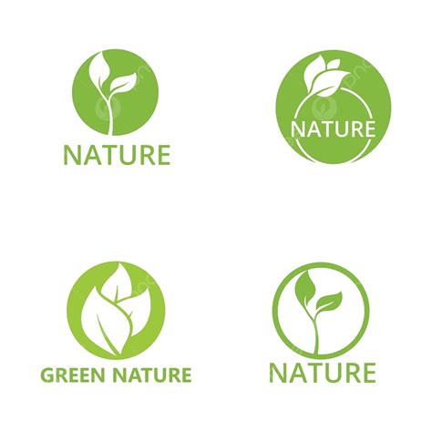 Folha Verde Natureza Logotipo Ecologia Imagem Vetorial Sol Folha