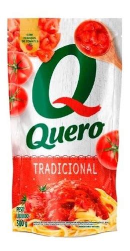 Molho De Tomate Tradicional Quero Sach G Mercadolivre