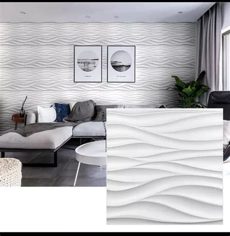 Panel Decorativo D Pvc Pzs M Dise O Ondas Pickone