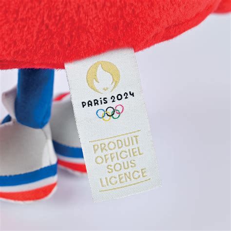 Mascotte officielle Jeux Olympiques 2024 articulée Doudou et