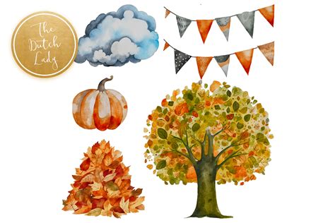 Autumn Animals Clipart Set By The Dutch Lady Designs | TheHungryJPEG