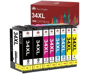 Toner Kingdom für EPSON 34 XL 34XL BCYM T3471 T3472 T3473 8 tlg 2