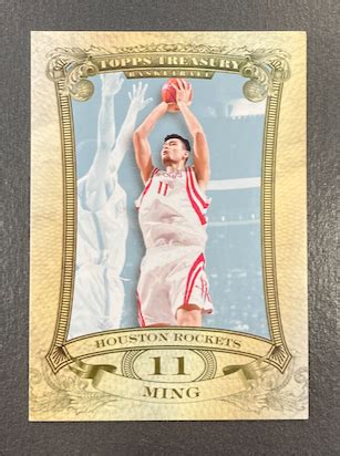 Yao Ming Topps Treasury Rip Card Platinum Ebay