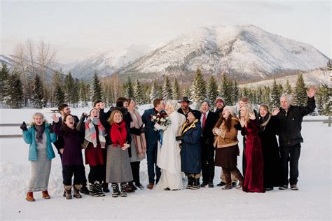 Glacier National Park Winter Elopement Enchanted Winter Day