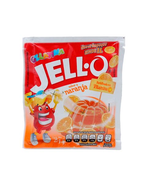 Gelatina Naranja Jello G Onix