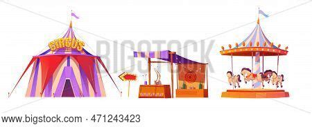 Set Carnival Circus Vector Photo Free Trial Bigstock