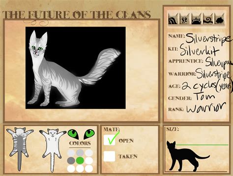 Silverstripe Cloudclan Future Of The Clans By Flightoftheowl On Deviantart