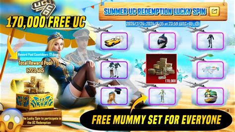 170 000 Free UC Free Mummy Set For Everyone Free Upgraded 0 UC