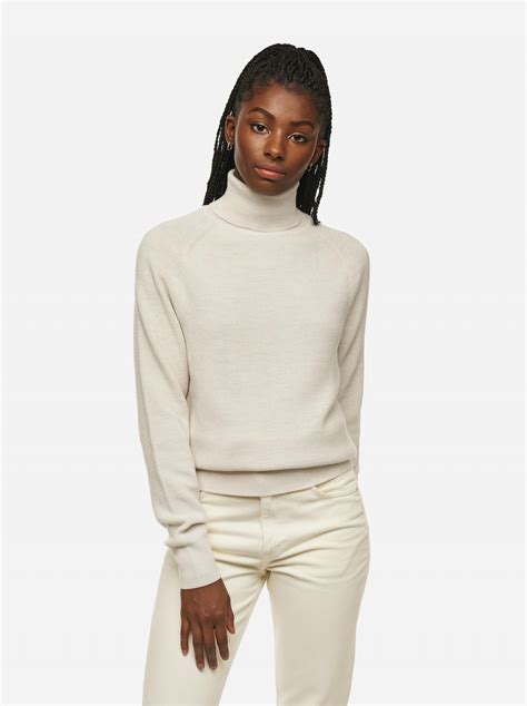 The Turtleneck Sweater In White · Teym