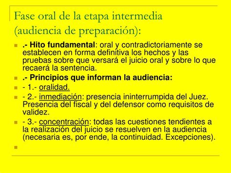 Ppt Fase Intermedia O De Preparaci N Del Juicio Oral Powerpoint