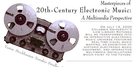 Masterpieces Of 20th Century Electronic Music A Multimedia Perspective