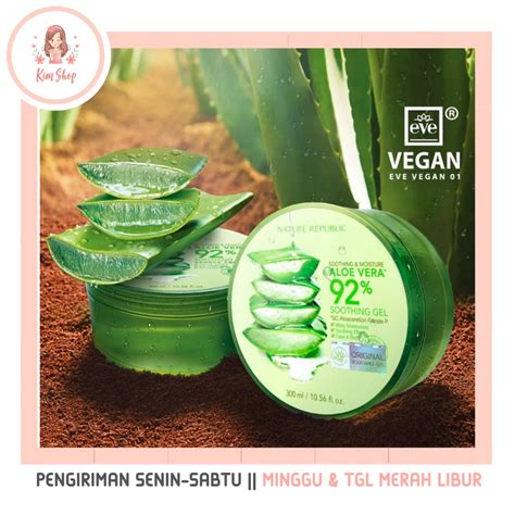 Jual KIM SHOP Nature Republic Aloe Vera 92 Soothing Gel 300ML