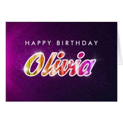 Happy Birthday Olivia card | Zazzle | Happy birthday olivia, Happy ...