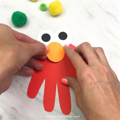 Handprint Cookie Monster And Elmo Craft For Kids Crafts For Kids