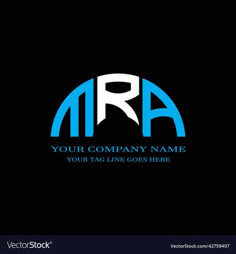 Mra Letter Logo Creative Design With Graphic Vector Image