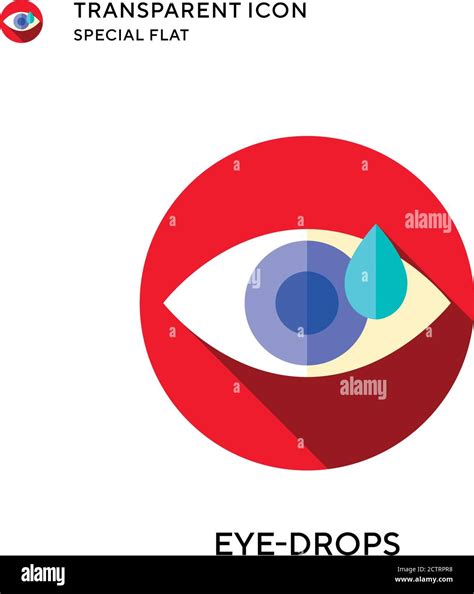 Icono De Vector De Gotas Oculares Ilustraci N De Estilo Plano Eps