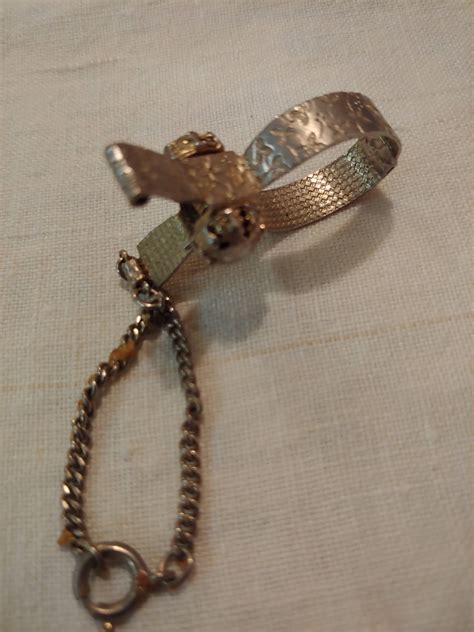 Vintage Scarfglove Clip With Purse Chain Etsy