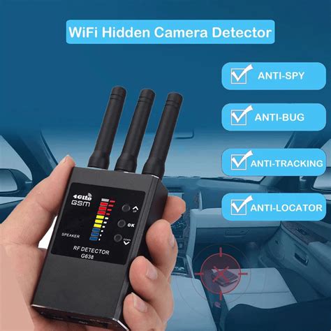 G638 Anti Spy Wireless RF Signal Detector GSM GPS Tracker Hidden Camera