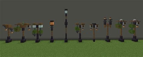 I made some lamp post designs with inspiration from other pins. Minecraft Light, Minecraft Car ...