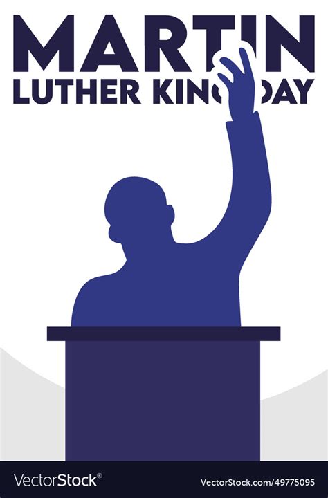 Mlk day united states of america Royalty Free Vector Image