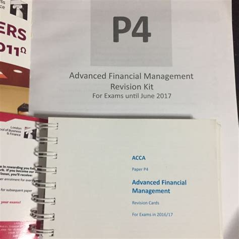 Acca P Revision Kit Hobbies Toys Books Magazines Textbooks On