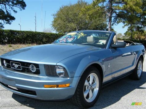 2007 Windveil Blue Metallic Ford Mustang V6 Premium Convertible 26595217 Photo 13 Gtcarlot