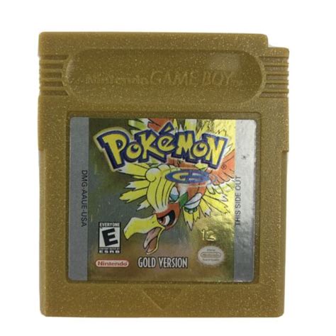 Nintendo Gameboy Color Pokemon Gold Version Game Authentic Cartridge