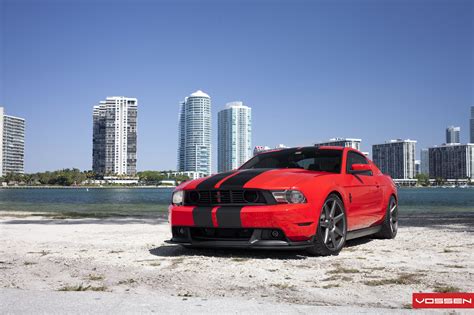 Custom Painted Red and Black Ford Mustang with Tuning Tweaks — CARiD.com Gallery