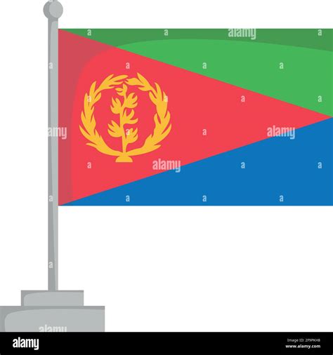 National Flag Of Eritrea Vector Illustration Stock Vector Image And Art