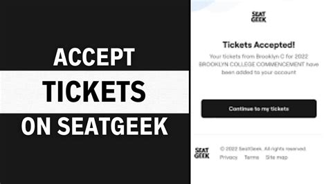 How To Accept Tickets On Seatgeek EASIEST WAY YouTube